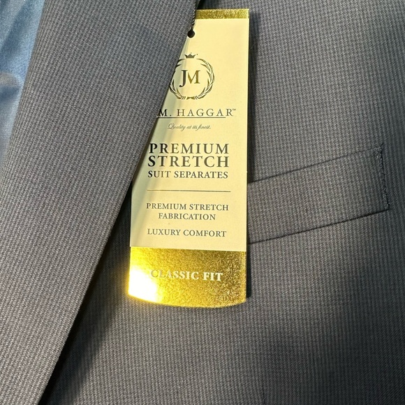 NWT men’s Haggar premium Classic fit stretch suit coat SZ 48R - Picture 7 of 9